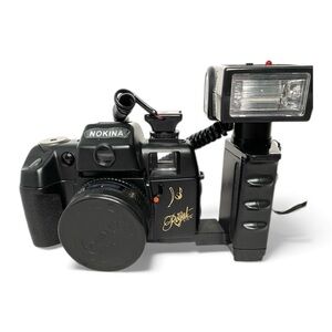 Vintage NOKINA Black NK 2020 Big Royal View 35mm Deluxe Camera Set With Timer